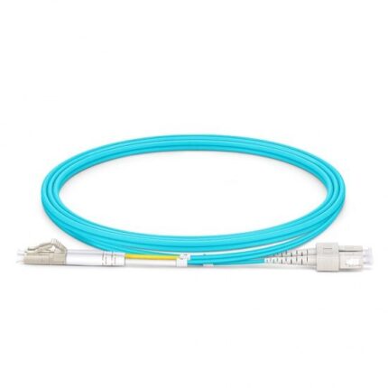 LC UPC to SC UPC Duplex | 1M  Multimode OM4 2.0mm | Fiber Optic Patch Cable