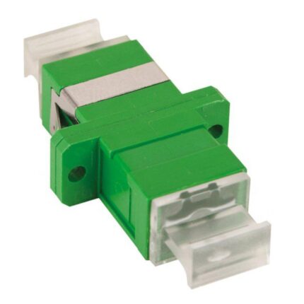 SC/APC SM Simplex | Fiber Optic Adapter with Transparent Dust Cap